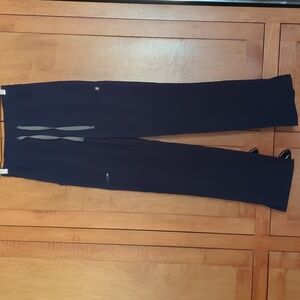 New Figs Navy Blue Relaxed Petite Fit Scrub Straight Leg Pant XXSP